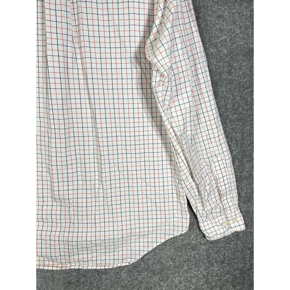 Ralph Lauren Classic Fit Windowpane Button Down Dress Shirt Mens Size 16.5 Large